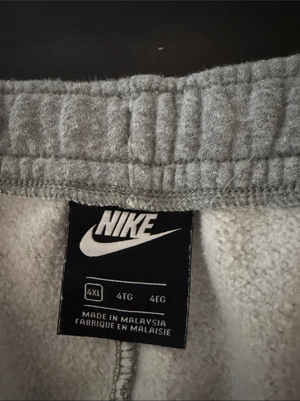 Nike Light Gray Heathered Straight Leg Sweatpants Size 4XL Activewear